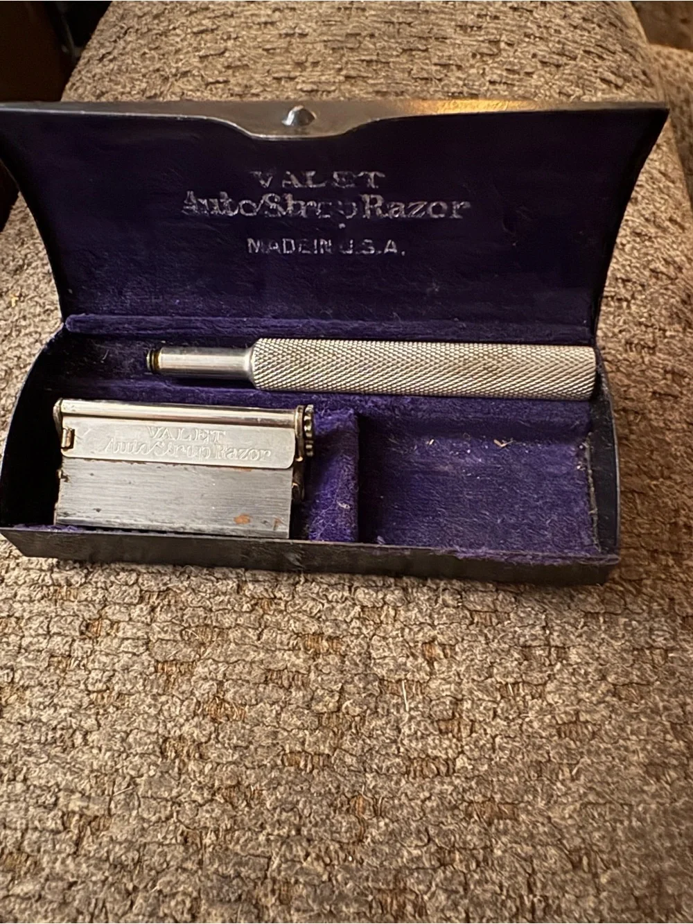 Auto-Strop Razor — Silver Men’s Travel Safety Razor VINTAGE